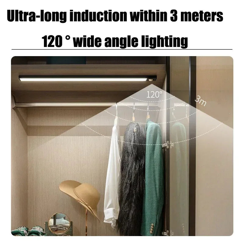 lampe led sans fil détecteur mouvement rechargeable usb decoration chambre moderne minimaliste