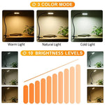 lampe led flexible pince usb noir moderne interrupteur tactile rechargeable 360degrotation chargeusb