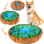 jouet interactif chien fleurs motifs géométriques orange vert blanc marron clair non slip