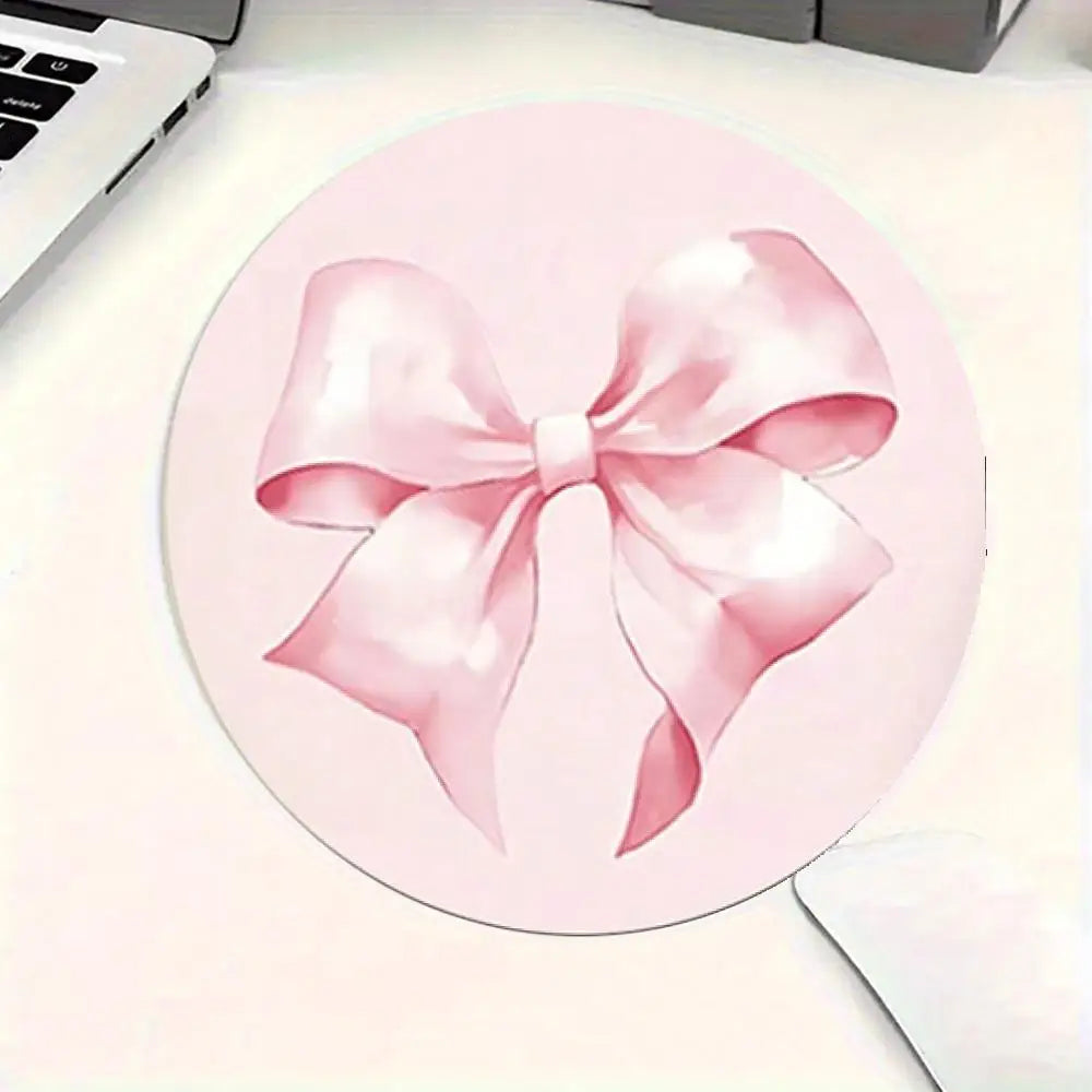tapis souris rose arcs étoiles moderne antidérapant caoutchouc accessoire petit motif décoratif