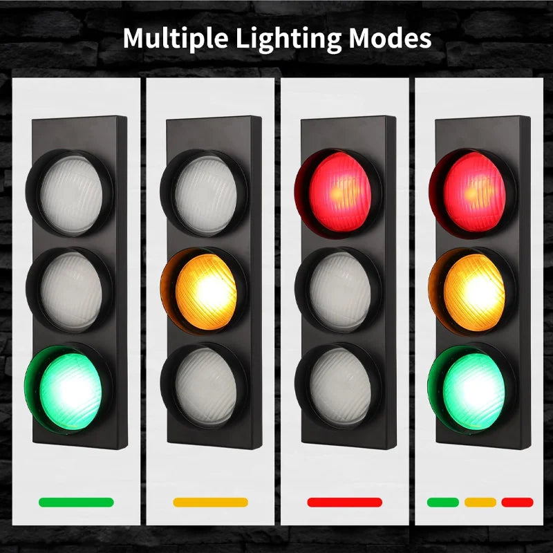 lampe signalisation murale moderne télécommande rouge jaune vert led noir