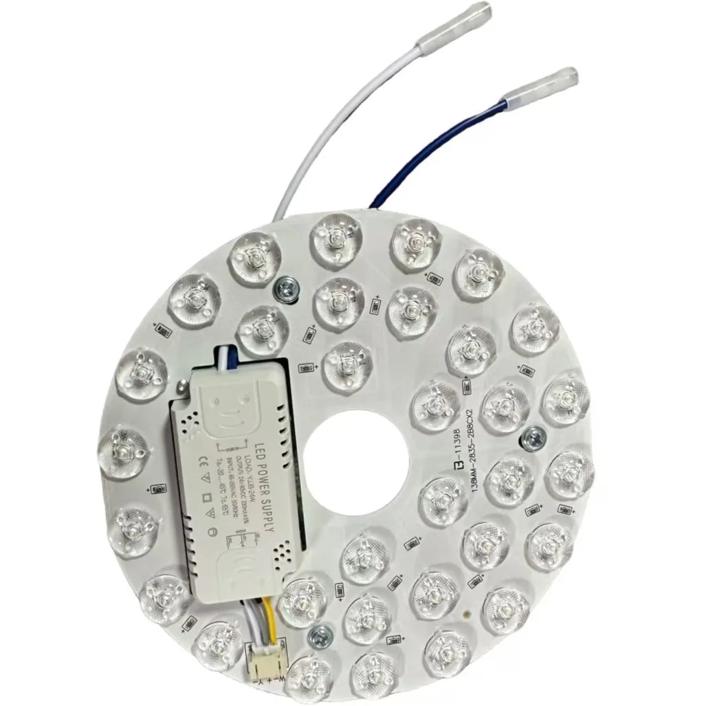 éclairage led moderne plaque circulaire blanc diodes économie energie facile 85 265v abs
