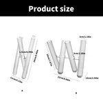 vases transparents modernes stries tubes hauteur 24cm fleurs feuilles decointérieur minimalistestyle
