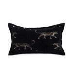 housse coussin jacquard motif forêt tropicale noir vert beige blanc décor maison voiture 45x45cm
