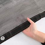 rideau balcon gris toile protection solaire bordure contrastée opacité moderne fonctionnel