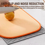 tapis silicone gris moderne rayures diagonales cuisine antidérapant respectueux environnement filtration eau protection vaisselle