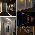 éclairage mural led moderne blanc rose rouge vert bleu jaune orange 360 degrés