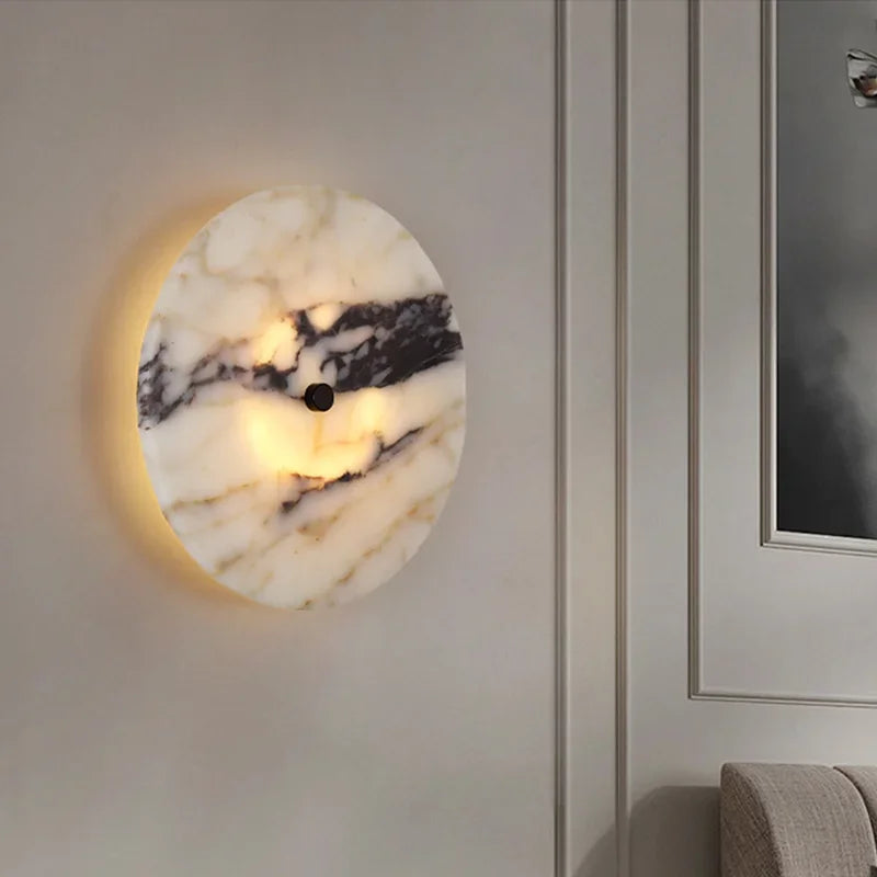 lampe murale moderne marbre blanc noir beige led 2000 82000lm 90 260v toucher