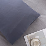 protège oreiller gris uni moderne qualité polyester lit maison simple 20x30inch