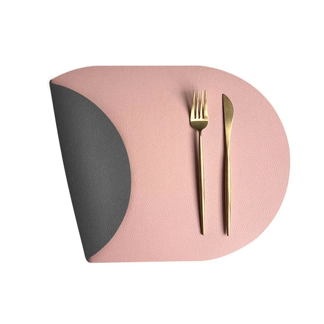 serviettes table vert foncé simili cuir moderne respectueuses l'environnement 44cm 30cm sans fixations fourchettes