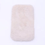 tapis rond rectangle peluche douce moderne bleu clair rose beige blanc