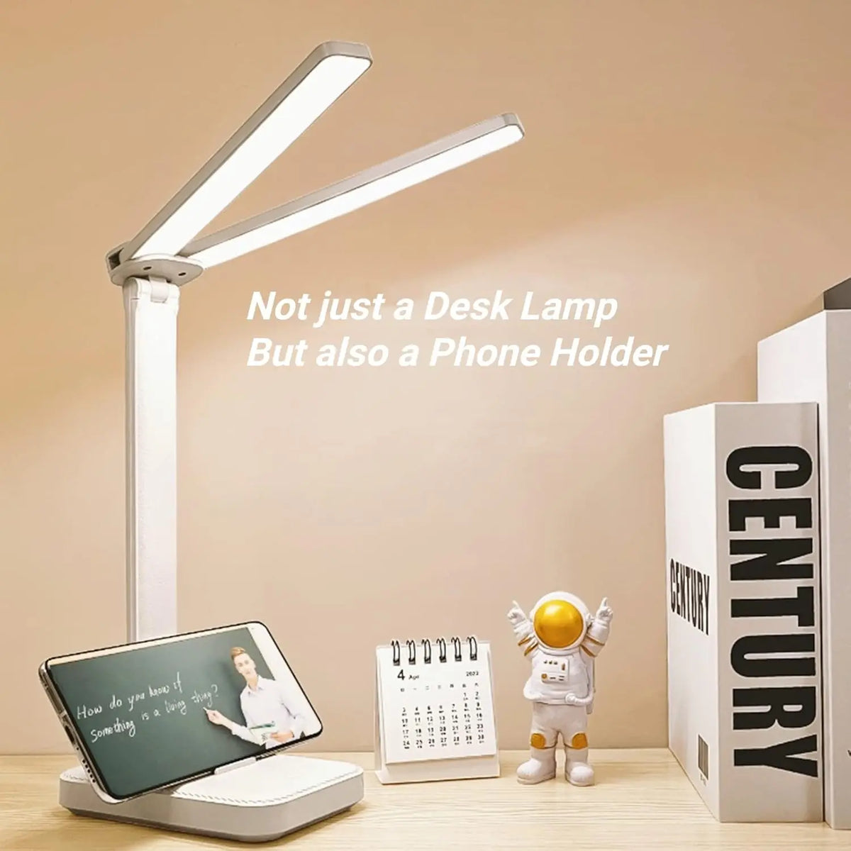 lampe led double tete veilleuse tactile rechargeable usb contemporaine blanc gris