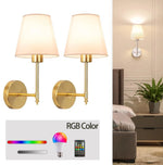 applique murale led rechargeable sans fil rgb télécommande moderne minimaliste argentée blanche simple lisse