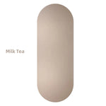 tapis yoga ovale antidérapant caoutchouc naturel 5mm beige noir texture bionique moderne fitness yoga