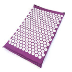 tapis massage acupuncturé violet bleu marine vert rondelles blanches moderne sac rangement