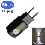 veilleuse nuit led rectangle blanc moderne prise murale ecoenergetique flux lumineux capteur automatie crescudu