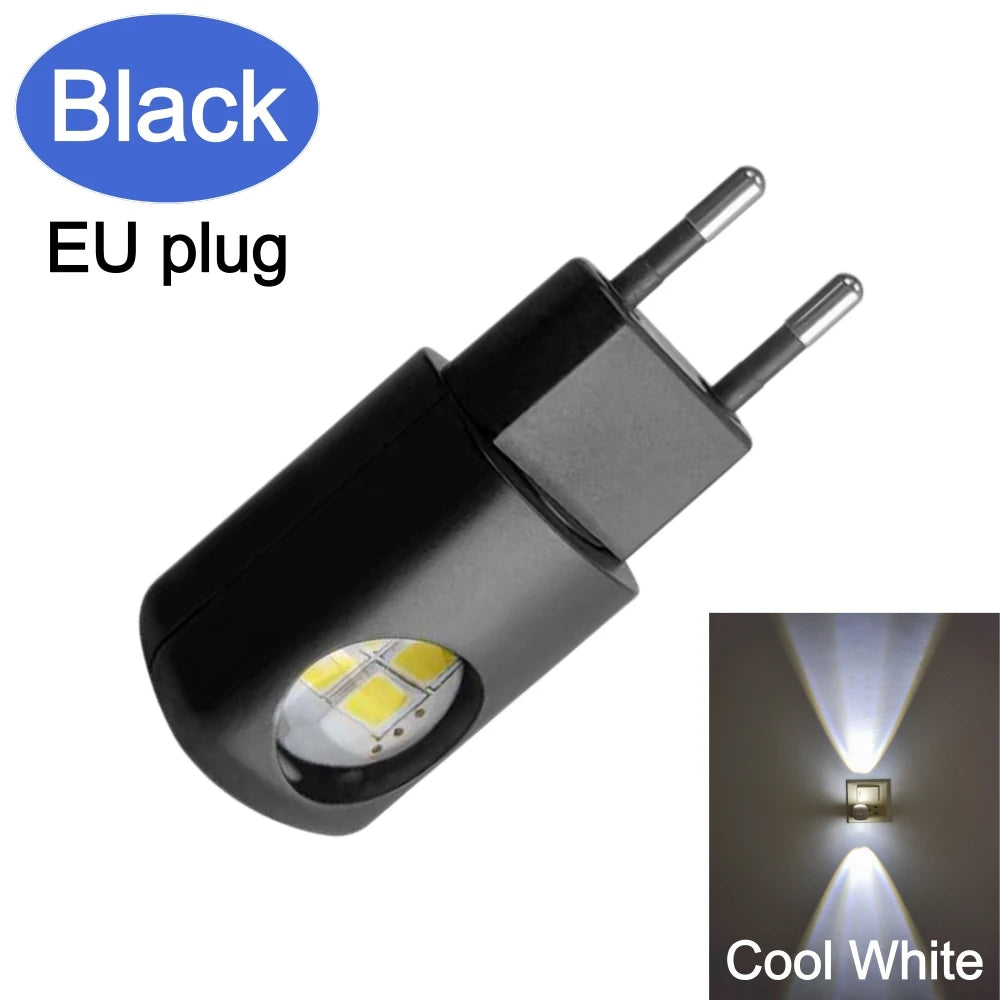 veilleuse nuit led rectangle blanc moderne prise murale ecoenergetique flux lumineux capteur automatie crescudu