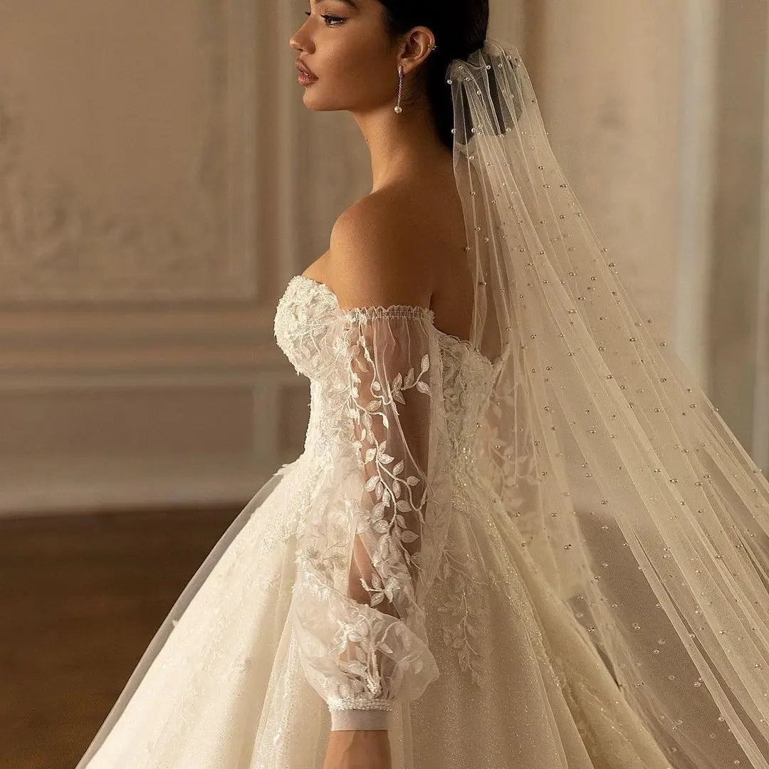 voile mariée blanc classique monocouche tulle translucide accessoires mariage femme élégant simple
