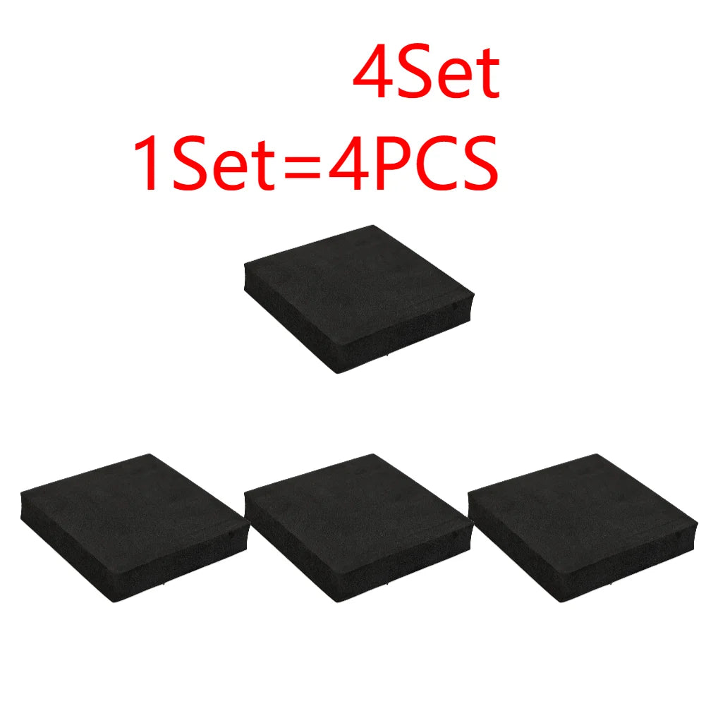 anti vibration pad noir pratique 100x100x20mm résistant antidérapant tapis protection meuble sol