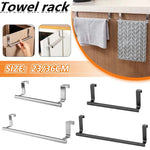 porte serviettes mural acier inoxydable moderne fixé adhésif argent noir uni