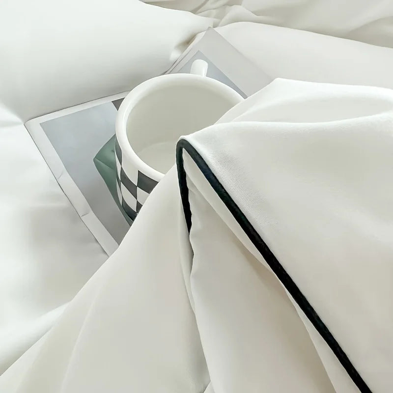 Parure de lit sur un lit de taille reine
