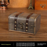 coffre bijoux bois vert marron vintage serrure imitation cuir okolets