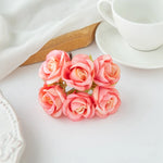 fleurs artificielles soie roses blanches couronne mariage romantique décoration intérieure anniversaire baby shower