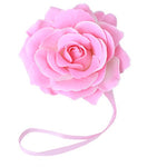 fleur artificielle bleu rose moderne adhésif ruban feuilles décoration murale