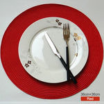 Set de table rond lavable dans différentes couleurs mélangées