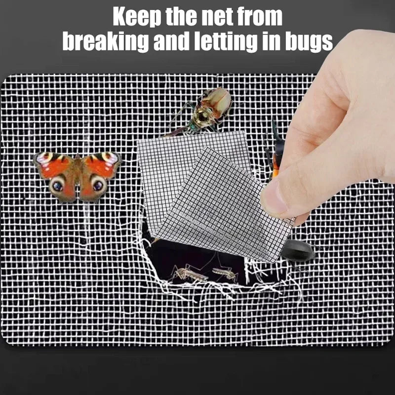 filet anti insectes adhésif gris maille fine 10m pratique réparation fenêtre