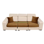 housses canapé velours 100% polyestère vert olive gris bleu marine marron moderne printemps été