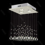 Suspension lumineuse moderne cristal K9 transparentes LED salon chambre restaurant