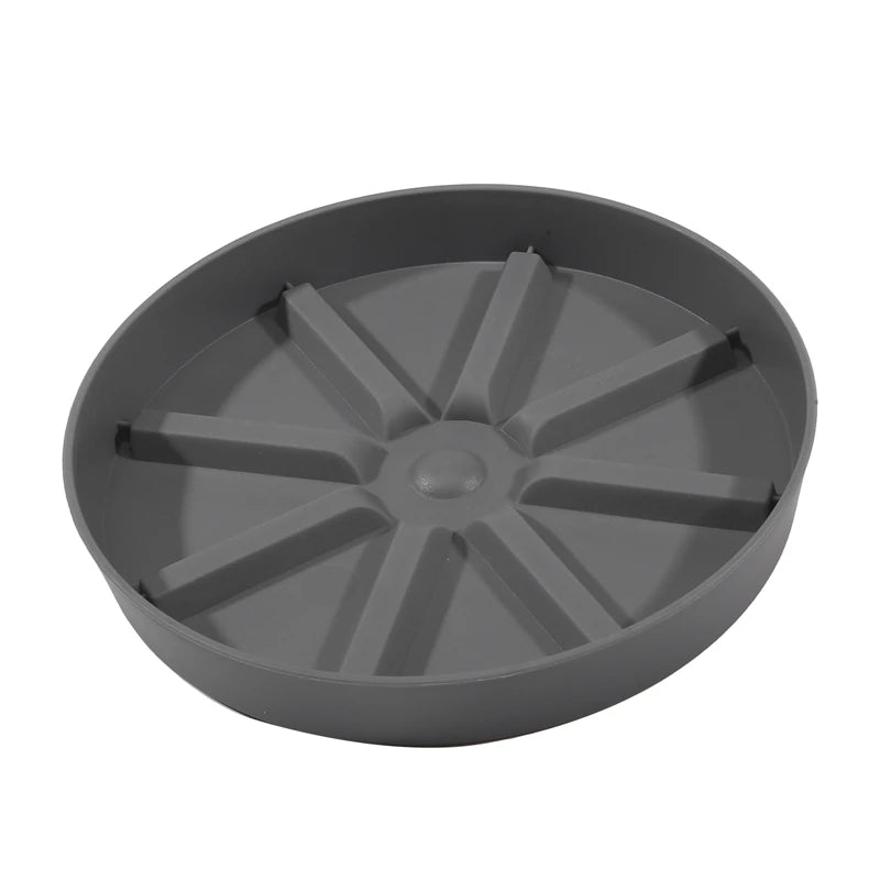 assiettes jardin rayées résine moderne vert gris blanc robustes poignées intérieur extérieur