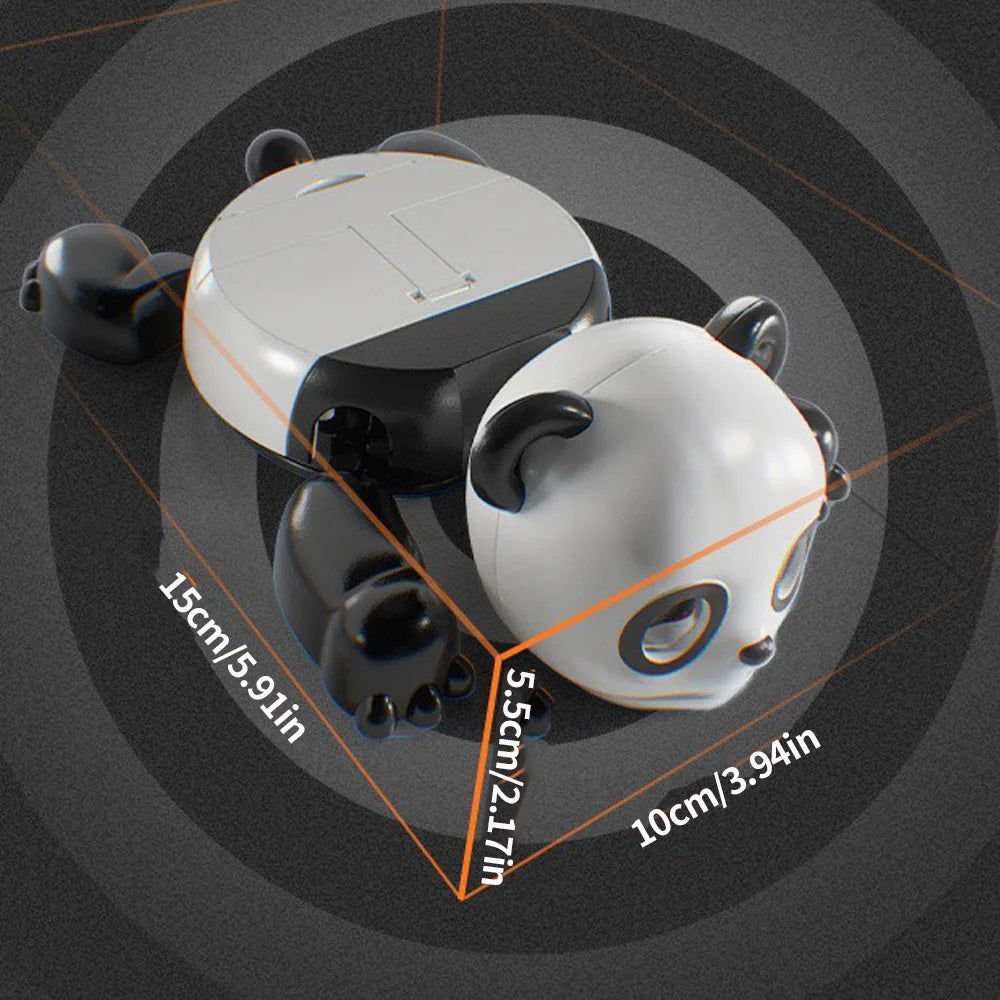 dessous verre panda blanc noir tasse smartphone isolation ludique moderne
