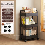 chariot rangement acier inoxydable blanc noir moderne utilisation multiple réutilisable multifonctionalité roulettes universelles
