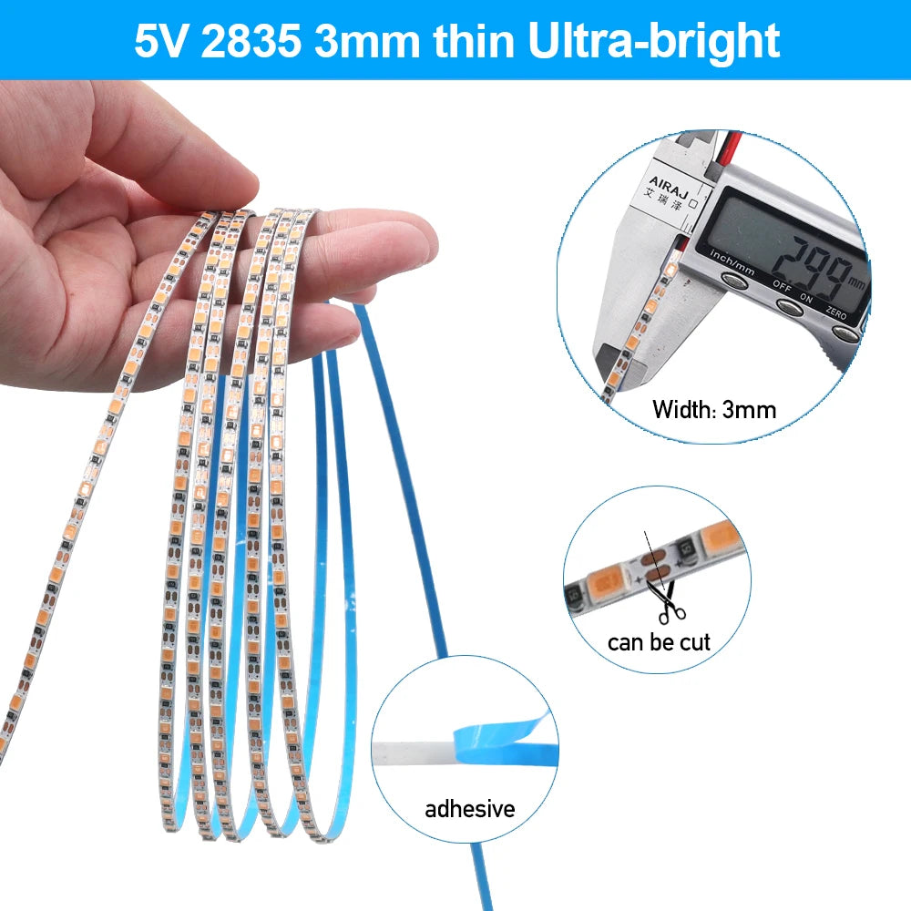 ruban led blanc flexible smd 120 leds metre adhésif salon chambre