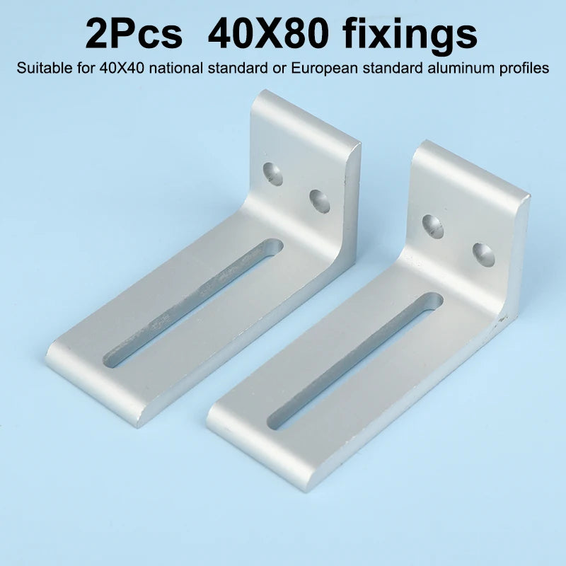 supports d'angle argenté équerres d'angle industriels plats opaques aluminium bricolage travail bois fixations