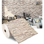 papier peint autocollant brique blanc moderne décoration mur salon chambre imperméable absorption son