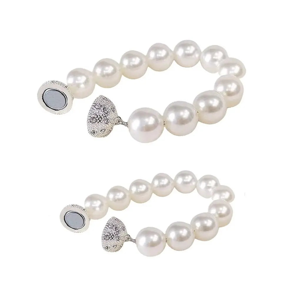 bracelet aimant blanc classique opacique 40cm 25cm traditionnel bijoux fantaisie