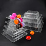 support macarons transparent moderne stand gâteaux mariage anniversaire décoration ustensiles cuisine six niveaux