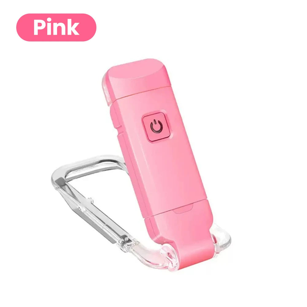 lampe lecture portable pliable rechargeable rose blanc noir clips réglable lumière moderne compact