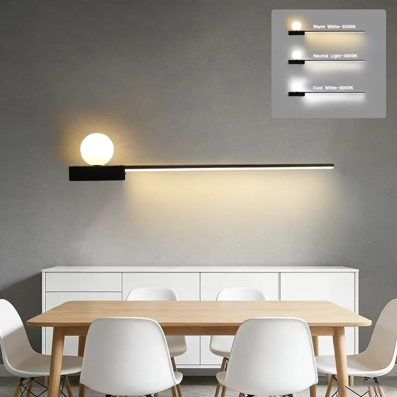 applique murale moderne lampe sphère lunaire 3d silicone blanc noir intérieur salon chambre