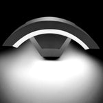 éclairage led applique murale moderne 18w rgbw blanc chaud ip65 verre trempé minimaliste contemporain