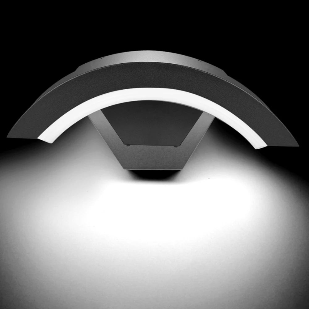 éclairage led applique murale moderne 18w rgbw blanc chaud ip65 verre trempé minimaliste contemporain
