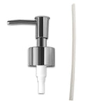 distributeur savon liquide moderne or argent rondelles transparent blanc
