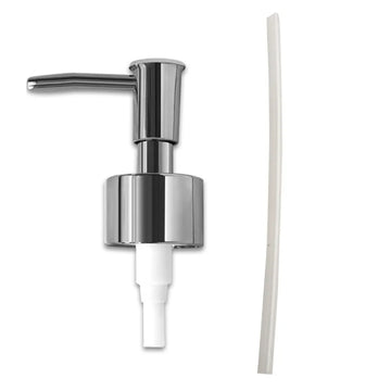 distributeur savon liquide moderne or argent rondelles transparent blanc
