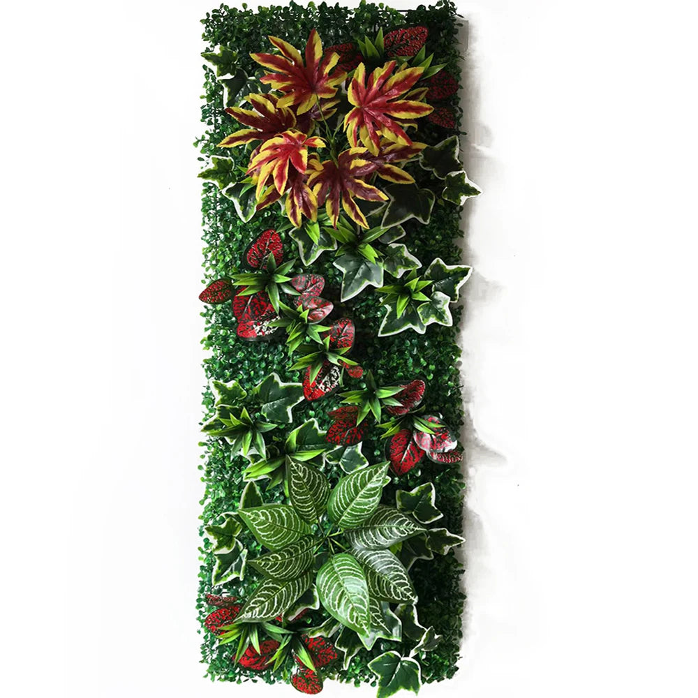 plante artificielle décorative fleurs rouges blanches jardin intérieur extérieur