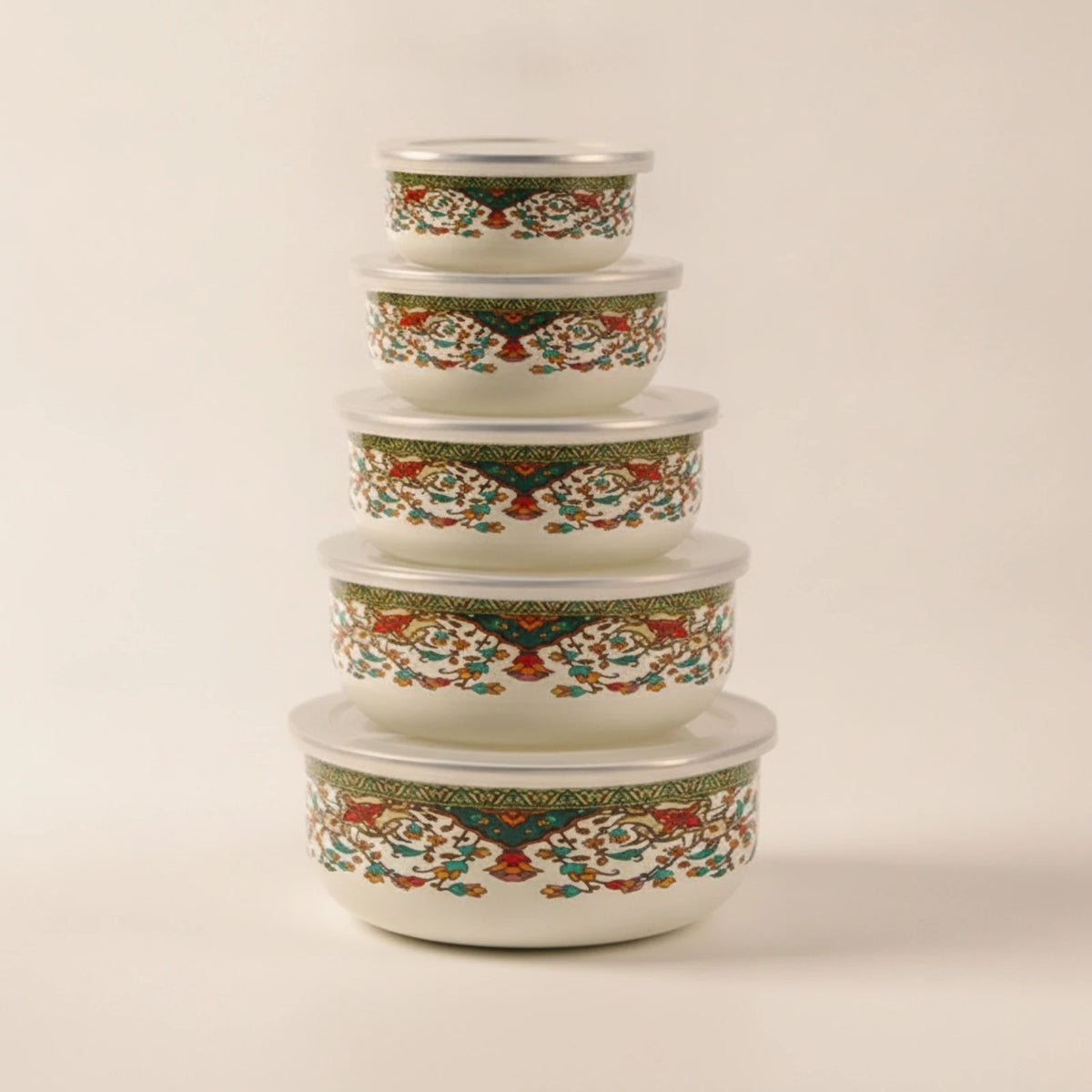 bols céramique couvercles fleurs pois blancs rouges verts roses bleus vintage