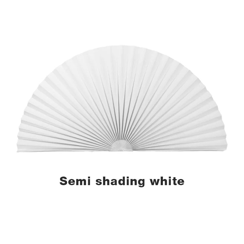 rideau plissé blanc opacité moderne pliures horizontales semi circulaire tissu polyester isolation thermique