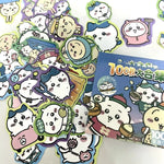 sticker kawaii mignon enfantin boîte stickers motifs personnages couleurs bleu rose blanc jaune vert